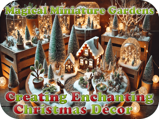 Magical Miniature Gardens: Creating Enchanting Christmas Décor