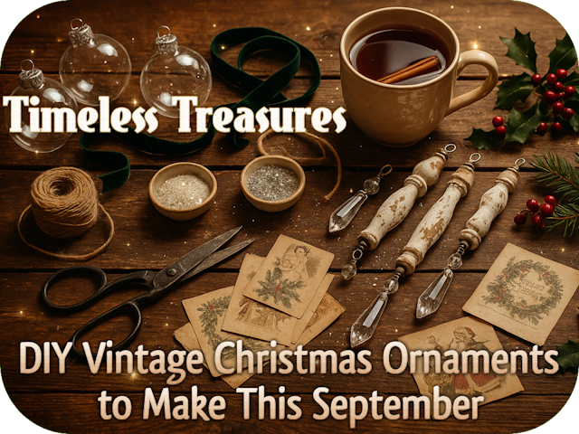 Timeless Treasures: DIY Vintage Christmas Ornaments to Make This September