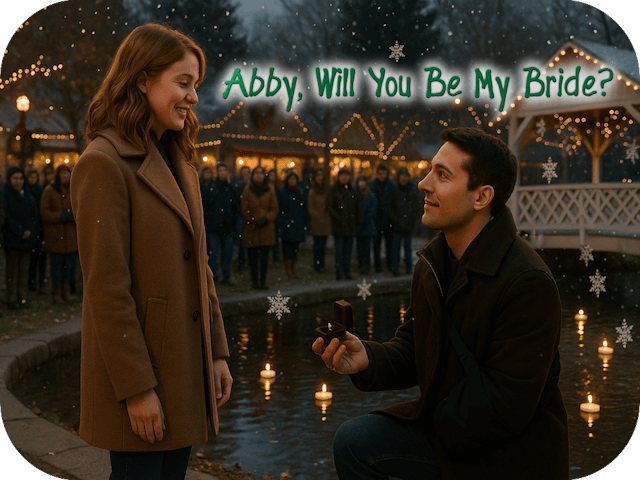 Abby, Will You Be My Bride?