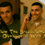 Matt Jozsa, arm in a sling, talks by phone indoors about becoming a father; on the right, Joe Scariano smiles outdoors, reassuring him.